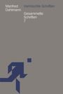 Manfred Dahlmann: Vermischte Schriften, Buch