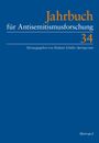 Oben steht "Jahrbuch für Antisemitismusforschung 34". Herausgegeben von Stefanie Schüler-Springorum. কালো পটভূমিতে।