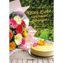 Buchumschlag mit Text: "Alles Liebe zum neuen Lebensjahr". Bunter Blumenstrauß und gelber Kuchen mit "Happy Birthday"-Kerzen.
