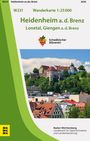 "W231 Wanderkarte 1:25 000 Heidenheim a. d. Brenz, Lonetal, Giengen a. d. Brenz, Schwäbischer Albverein, Baden-Württemberg." 
Unter den Texten ist ein farbenfrohes Herbstlaub-Logo des Schwäbischen Albvereins zu sehen.
Im unteren Bereich ist ein Foto mit einer Burg und Altstadtdächern abgebildet.
