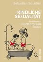 Text: "Sebastian Schädler. Kindliche Sexualität. Irrtümer, Kontroversen, Tabus." Zeichnung: Zwei Kinder in einer Badewanne.