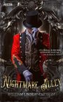 „Nightmare Alley“ von William Lindsay Gresham. Eine Person im Zylinder und rotem Frack vor dekorativem Hintergrund.