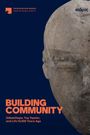 Text: "Vorderasiatisches Museum, Staatliche Museen zu Berlin; BUILDING COMMUNITY; Göbeklitepe, Taş Tepeler, and Life 12,000 Years Ago." 

Rechts: Steinbüste.