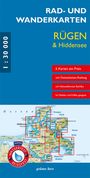 "RAD- UND WANDERKARTEN RÜGEN & Hiddensee, 6 Karten ein Preis, wasserfest, reißfest. Karte mit Inseln und Küste."