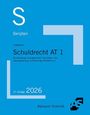 „Skripten Schuldrecht AT 1, 27. Auflage 2026“. Blaues Cover mit Logo und Dekorelementen.