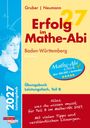 "Erfolg im Mathe-Abi", Baden-Württemberg, 27. Auflage, Übungsbuch. Person zeigt Daumen hoch, präsentiert Selbsthilferatgeber.