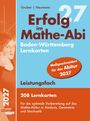Der Titel lautet "Erfolg im Mathe-Abi, Baden-Württemberg Lernkarten". Ein Motiv zeigt eine Person mit erhobenem Daumen.