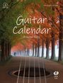 "Guitar Calendar", "A Guitar Suite", oben "Michael Langer". Eine Allee mit Bäumen, Gitarrenhals integriert.