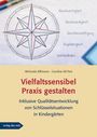 Text: Gleichwertigkeit, Gleichwürdigkeit, Gleichberechtigung, Zugehörigkeit, Wohlbefinden. Eine Kompassnadel. Buchcover.