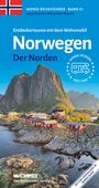 WOMO-REISEFÜHRER · BAND 21, Entdeckertouren mit dem Wohnmobil: Norwegen Der Norden. Rote Häuser vor Bergen und Meer.