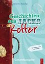 "Geschichten aus Jacks Koffer", Ein Schulmusical ab 9 Jahren, Gesamtausgabe. Koffer mit Etikett vor blauem Hintergrund.
