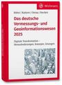 Buchtitel: "Das deutsche Vermessungs- und Geoinformationswesen 2025", mit Stadtbild und Wichmann-Logo.