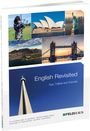 „English Revisited: Tips, Tidbits and Tutorials“. Fotos von Sehenswürdigkeiten und ein Logo unten rechts.
