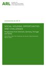 Logo der ARL. Titel: "Social Housing Opportunities and Challenges." Herausgeber: Sónia Alves, Hans Thor Andersen, u.a.