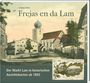 Text: "Frejas en da Lam", "Der Markt Lam in historischen Ansichtskarten ab 1893". Illustration einer historischen Stadtansicht.