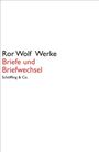 Ror Wolf: Briefe und Briefwechsel, Buch