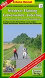 Große Radwander- und Wanderkarte Niederer Fläming, Luckenwalde, Jüterbog, mit Flaeming-Skate® und FlämingWalk® 1 : 50 000, KRT