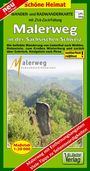 : Radwander- und Wanderkarte Malerweg in der Sächsischen Schweiz 1:20000, KRT