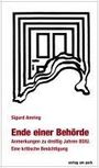 Sigurd Amring: Ende einer Behörde, Buch