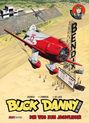 Text: "SONNY TUCKSON," "BENdIX" auf dem Turm, "EVENT 1 LAP TIME," "BUCK DANNY DER WEG ZUM JAGDFLIEGER." Illustration: Flugzeug über Landebahn.