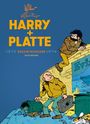 "Harry + Platte", "1972 Gesamtausgabe 1974", "Salleck Publications". Zwei Männer neben Mülltonnen an einer Wand.