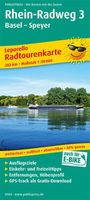: Radwanderkarte Rhein-Radweg 3, Basel - Speyer 1 : 50 000, KRT