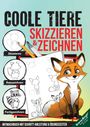 Birgit Bravo: Coole Tiere zeichnen und skizzieren lernen (für Kinder ab 10 & Anfänger), Buch
