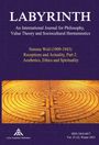 "LABYRINTH: A Journal for Philosophy. Simone Weil's influence on Aesthetics, Ethics. Bild eines labyrinthartigen Musters."