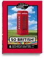 "SO BRITISH!" steht groß über einer roten Telefonzelle vor blauem Himmel auf grünem Gras. Oben: "FESTIVAL LA GACILLY BADEN PHOTO".