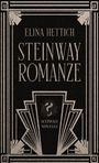 "Elina Hettich, Steinway Romanze, Acéphale Novelle." Art-Déco-Design mit geometrischen Mustern und kontrastreichem Stil.
