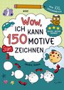 Sandra Cichon: Wow, ich kann 150 Motive zeichnen - Mein XXL Zeichenbuch mit Schritt-für-Schritt-Anleitungen und 3 Schwierigkeitsstufen zum Zeichnen lernen, Buch