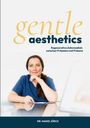 Text: "gentle aesthetics", "Regenerative Zahnmedizin zwischen Präzision und Präsenz", "DR. MAIKE JÖRCK". Frau in blauem Kittel.