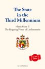 Text: "The State in the Third Millennium" von Hans-Adam II, "Student Edition". Ein Wappen ist abgebildet.