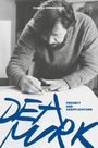 Text: "FLURINA SIMMEN-MURK", "FREIHEIT UND VERPFLICHTUNG", große blaue Schrift "DEA MURK". Schwarz-weiß Foto eines Mannes beim Zeichnen.