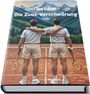 Cover eines Buches mit dem Titel "Die Zuoz-Verschwörung" von Jürg Brändli. Zwei Tennisspieler stehen umarmt vor Bergen.