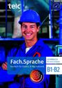Text: "Fach.Sprache Deutsch für Elektro & Mechatronik. Lehrbuch mit Online-Aufgaben B1·B2". Mann mit blauem Helm.