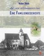 „Walter Stock. Aus einem entschwundenen Land. Eine Familiengeschichte.“ Historische Kirche und Wappen, schwarz-weiß.