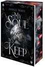 „My Soul to Keep“ von Annie Waye. Vorderseite: Diamant, Ketten, florale Verzierungen. Seiten: rote Edelsteine.