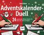 Laura Eriksen: Adventskalender-Duell: 24 spannende Rätsel-Spiele für Zwei mit Stift & Papier, Buch