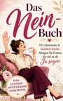 „Das Nein-Buch: 101 charmante & herrlich freche Absagen...“, Illustration einer Frau im Sessel mit Tasse.