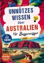 "Unnützes Wissen über Australien für Besserwisser 2026" steht auf einem farbenfrohen Cover mit Uluru und Kängurus.