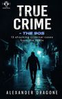 Titel: TRUE CRIME - THE 90s. Untertitel: 13 shocking criminal cases from the 1990s. Autor: ALEXANDER DRAGONE. Eine Silhouette in einer nebligen Gasse.