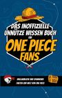 Ein Strohhut über einem sechseckigen Schild. Text: "Das inoffizielle unnütze Wissen Buch für One Piece Fans".