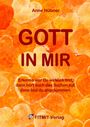 Titel: "GOTT IN MIR". Zitat: "Erkenne wer Du wirklich bist...". Hintergrund: Orangene Herzformen. Unten: FITMIT-Verlag Logo.