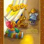 "Teddy" oben, darunter: "Eine Traumgeschichte mit Teddy und seinen allerbesten Freunden von Gertrud Dieckhoff." Illustration zeigt einen Teddybären und zwei Puppen.