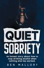 „QUIET SOBRIETY“ und ein Untertitel über Alkoholverzicht. Eine Edison-Glühbirne schwebt vor dunklem Hintergrund.