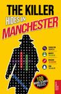 "The Killer Hides in Manchester", Silhouette mit Buchstabenrätsel, Wörter: Weapon, Suspect, Victim, Killer. 100 Word Search Puzzles.