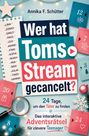 "Wer hat Toms Stream gecancelt?" Liste mit durchgestrichenen Namen, Adventskalender und Lupe mit Fingerabdruck.