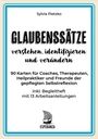 "GLAUBENSSÄTZE verstehen, identifizieren und verändern," 90 Karten, inkl. Begleitheft. Unten ein Baum-Logo von ESPERANZA.