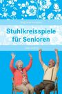 "Oberhalb: 'SingLiesel kompakt'. Mittig: 'Stuhlkreisspiele für Senioren'. Unten: 'Silke Hubrig'. Ältere Frau und Mann lachen."